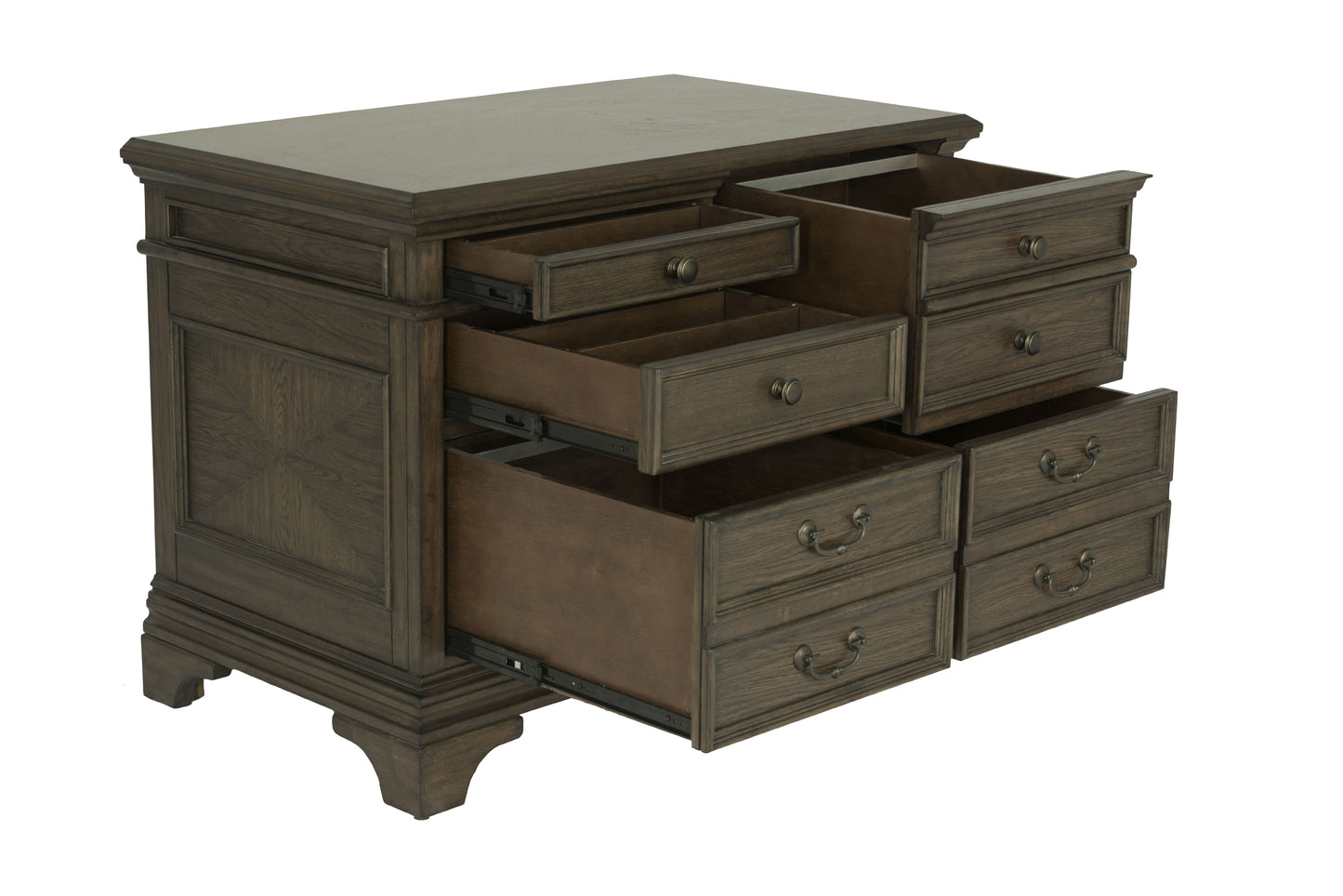 Hartshill 5-drawer File Cabinet Burnished Oak