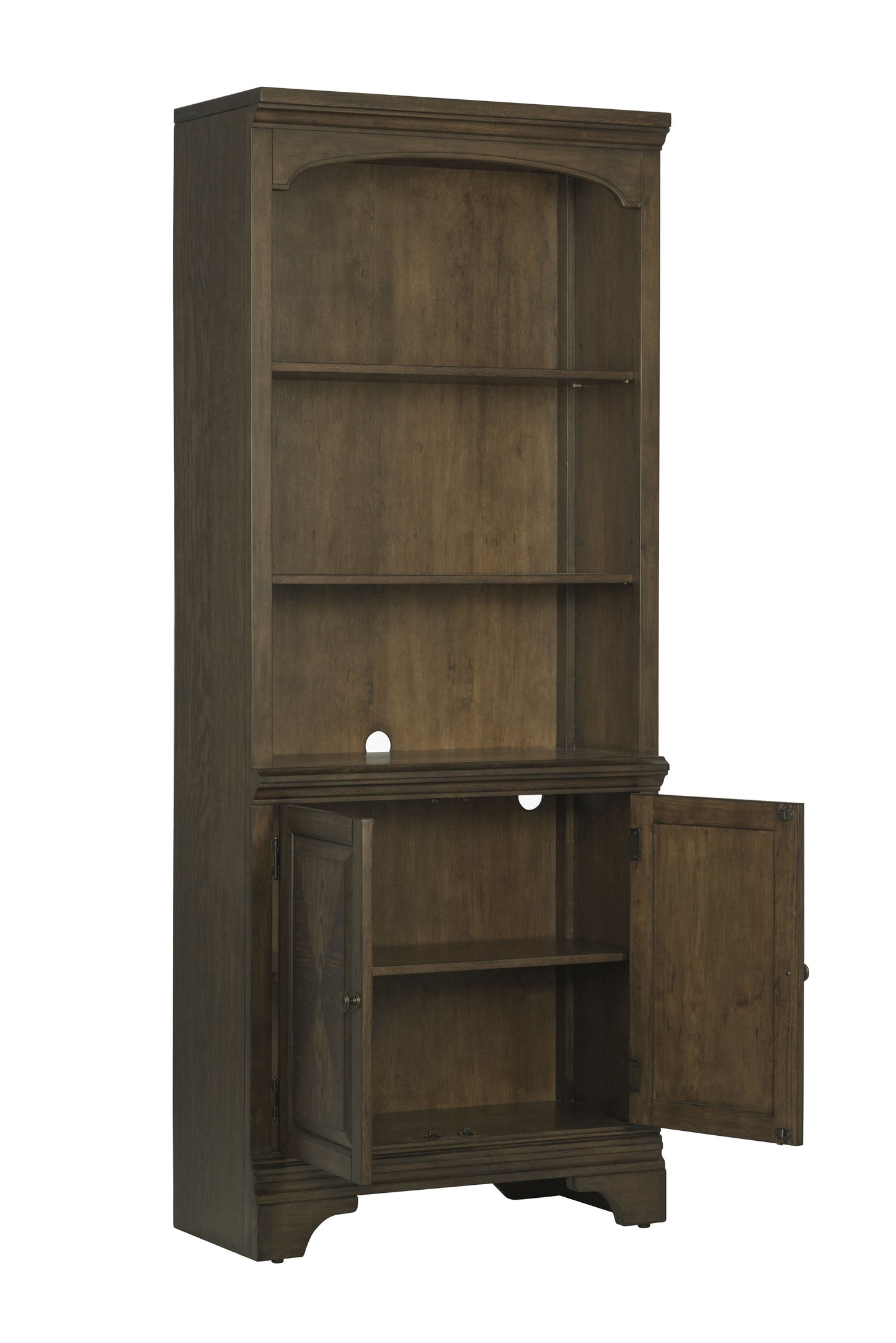 Hartshill Bookcase with Cabinet Burnished Oak