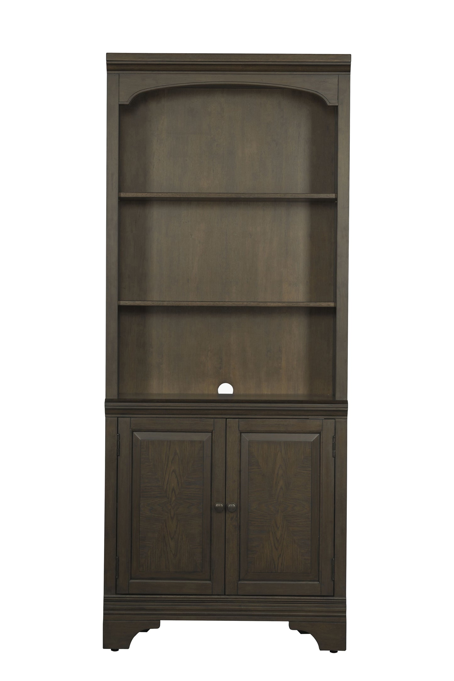 Hartshill Bookcase with Cabinet Burnished Oak