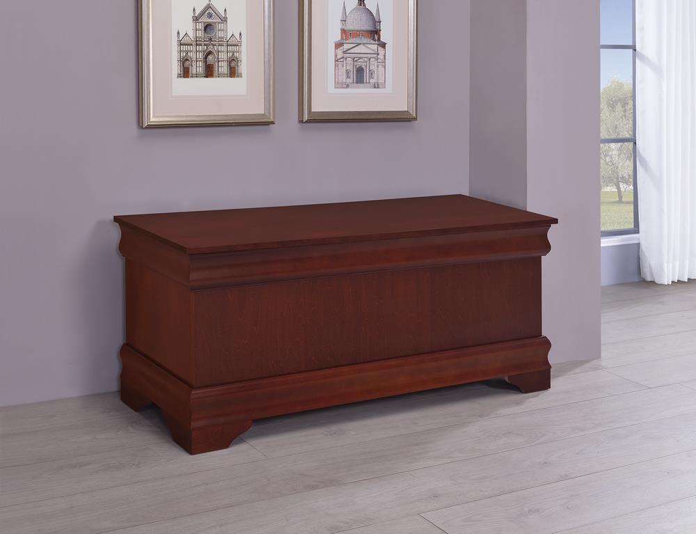 Louis Philippe Traditional Warm Brown Chest - ATL FURNITURE