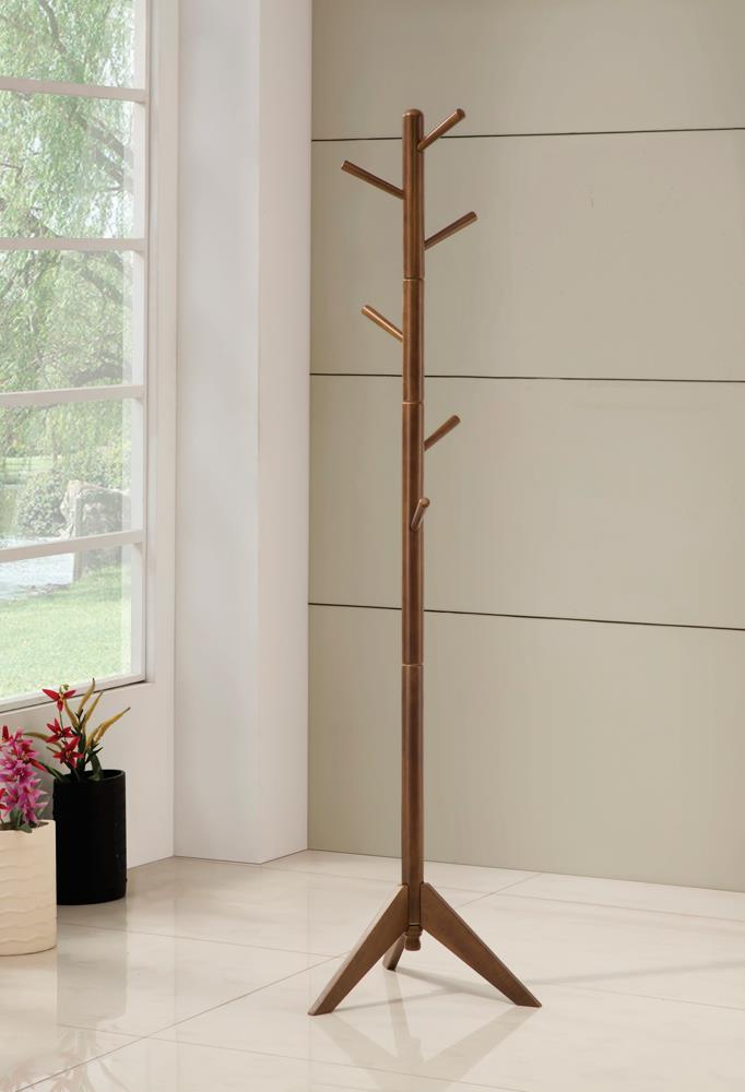 Traditional Brown Coat Rack - ATL FURNITURE