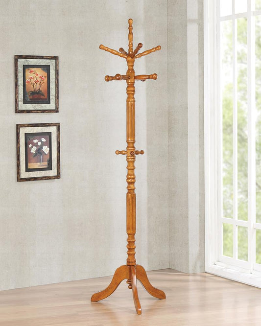 Traditional Tobacco Coat Rack - ATL FURNITURE