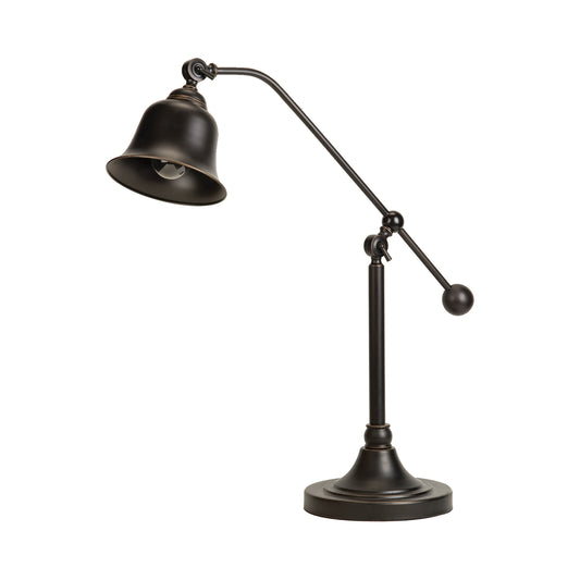 Eduardo 25-inch Bell Down Bridge Table Lamp Dark Bronze