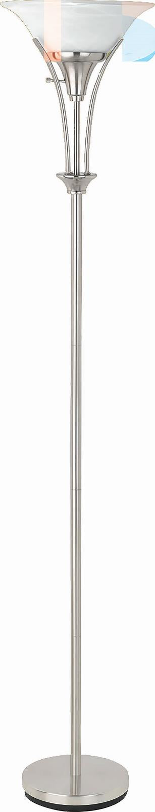 Transitional Silver Floor Lamp - ATL FURNITURE