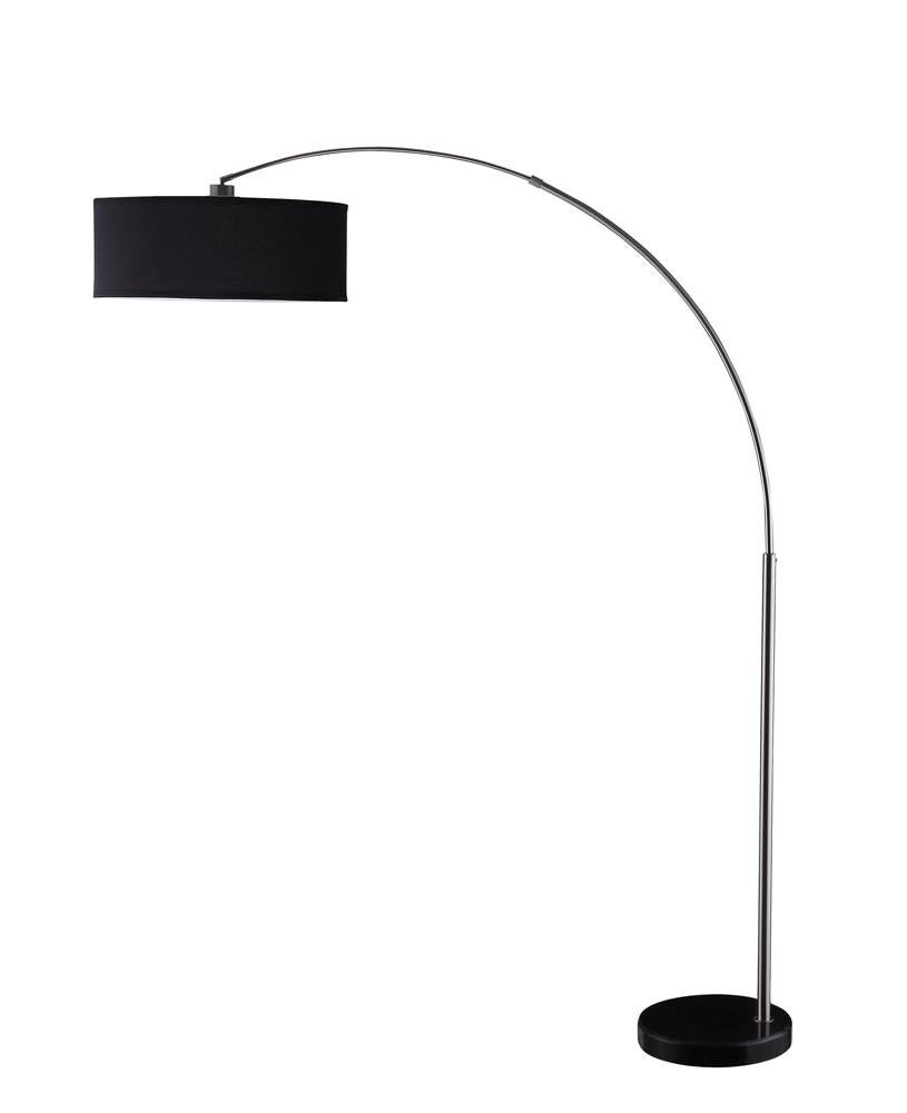 G901486 Contemporary Black and Chrome Floor Lamp - ATL FURNITURE