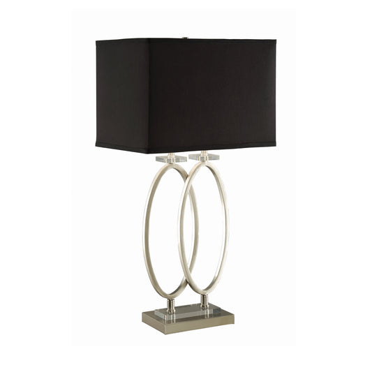 Izuku 29-inch Rectangular Shade Table Lamp Brush Nickel