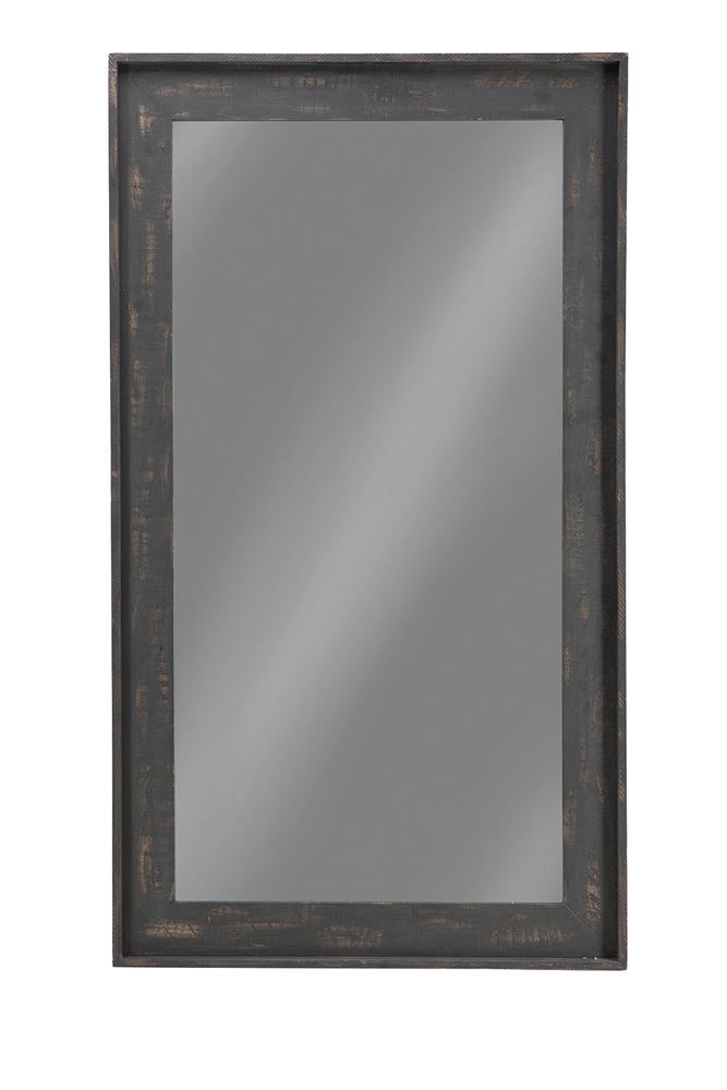 G902767 Distressed Brown Accent Mirror - ATL FURNITURE