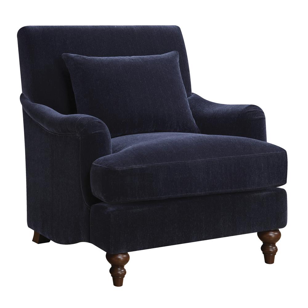 Traditional Midnight Blue Accent Chair - ATL FURNITURE