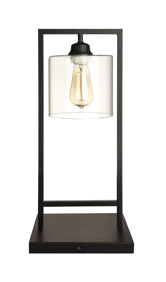 Transitional Black Table Lamp - ATL FURNITURE