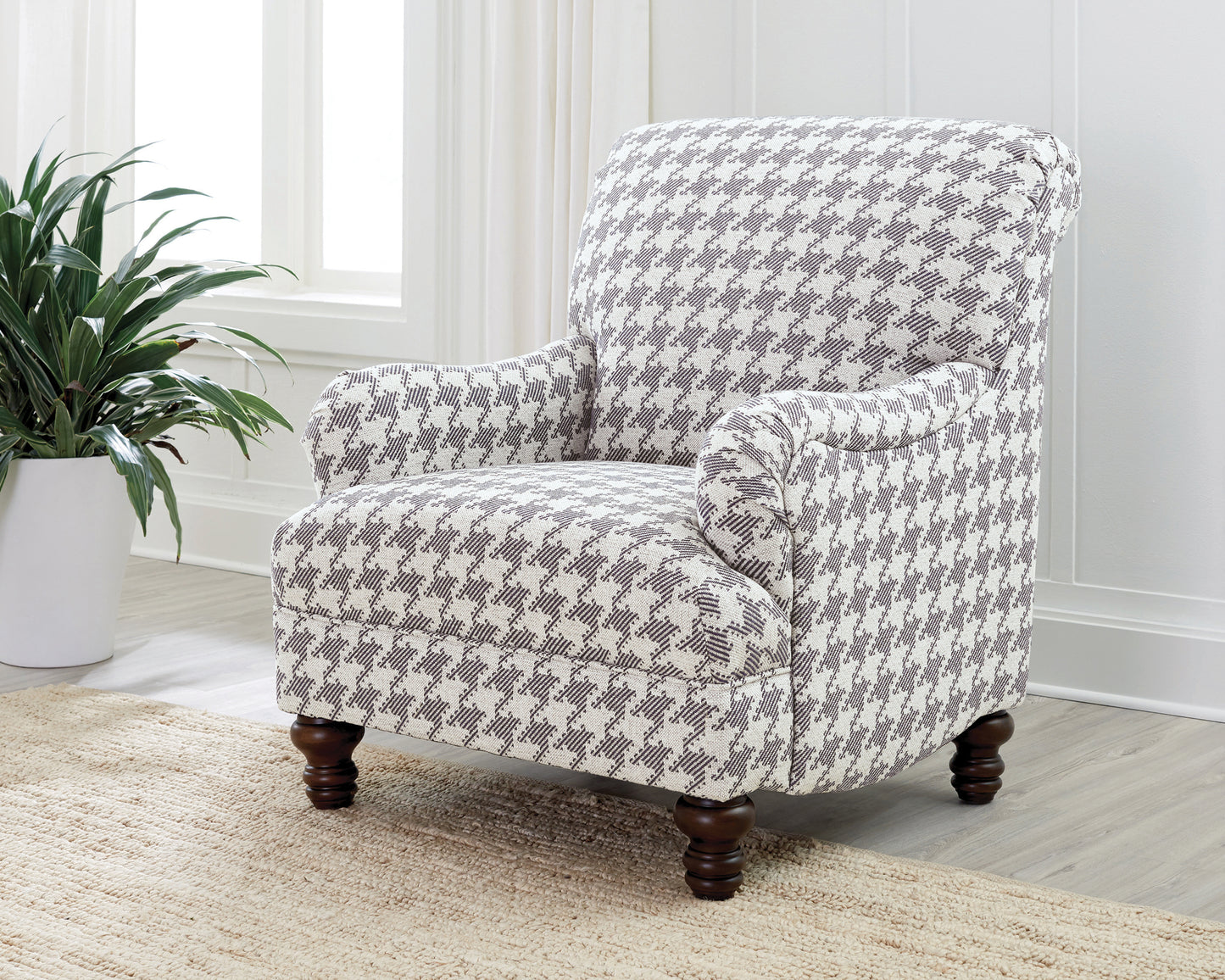 Glenn Upholstered Accent Chair Grey