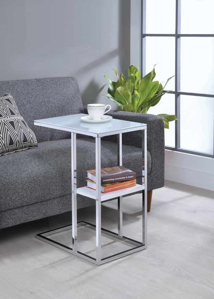 G904018 Contemporary Chrome Snack Table - ATL FURNITURE