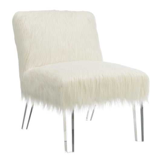 G904059 Contemporary White Accent Chair - ATL FURNITURE