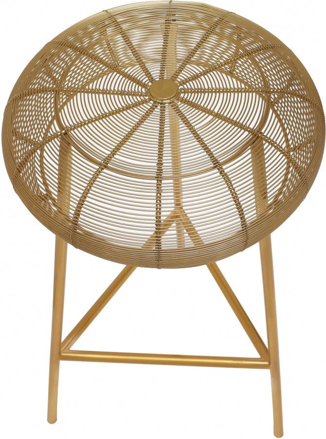 Meridian Furniture - Tuscany Counter Stool Set Of 2 In Gold - 963Gold - ATL FURNITURE