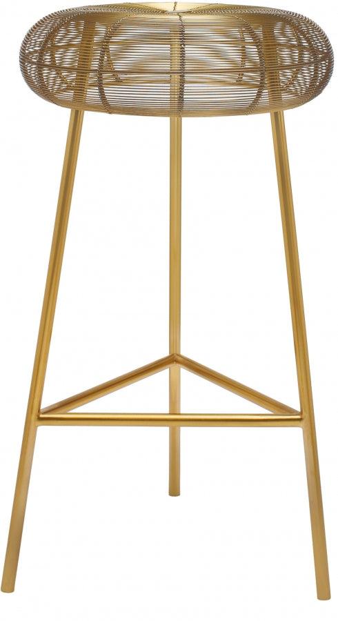 Meridian Furniture - Tuscany Counter Stool Set Of 2 In Gold - 963Gold - ATL FURNITURE
