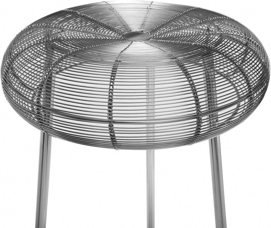 Meridian Furniture - Tuscany Counter Stool Set Of 2 In Silver - 963Silver - ATL FURNITURE