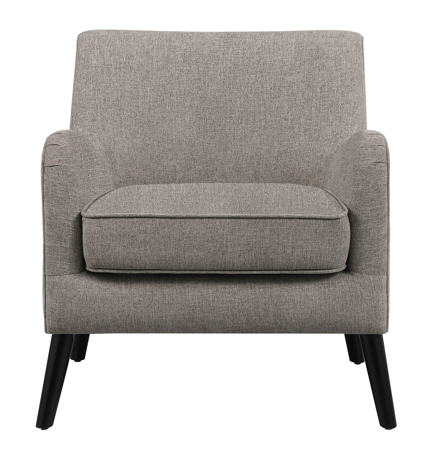 Charlie Upholstered English Arm Accent Chair Cocoa Brown