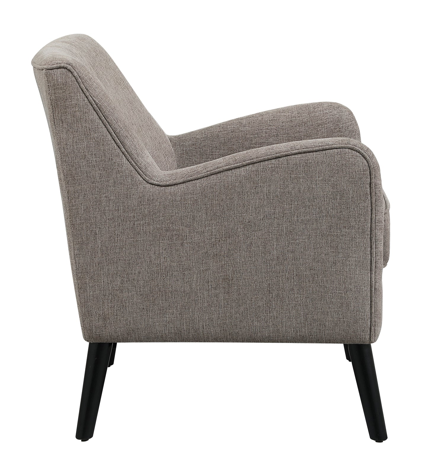 Charlie Upholstered English Arm Accent Chair Cocoa Brown