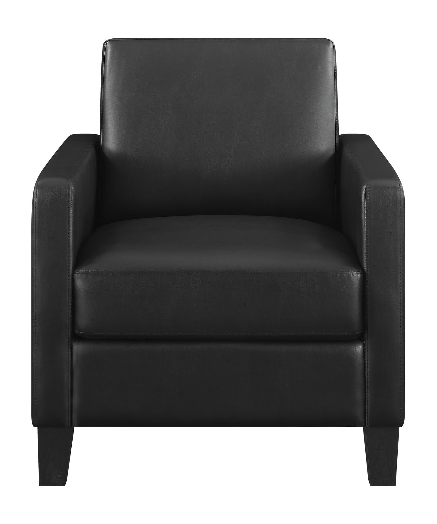 Julio Upholstered Track Arm Accent Chair Black