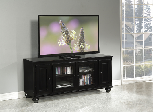 Ferla Black TV Stand - ATL FURNITURE