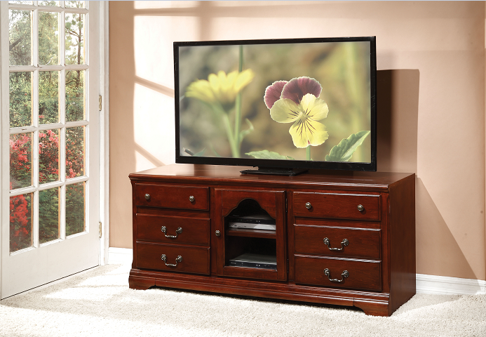 Hercules Cherry TV Stand - ATL FURNITURE