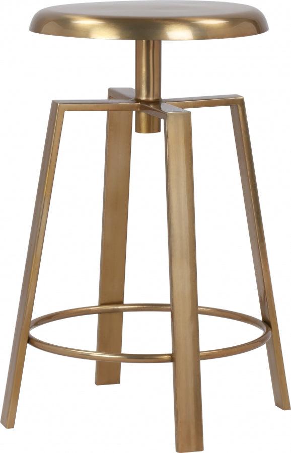 Meridian Furniture - Lang Bar | Counter Stool Set Of 2 In Gold - 936Gold - ATL FURNITURE