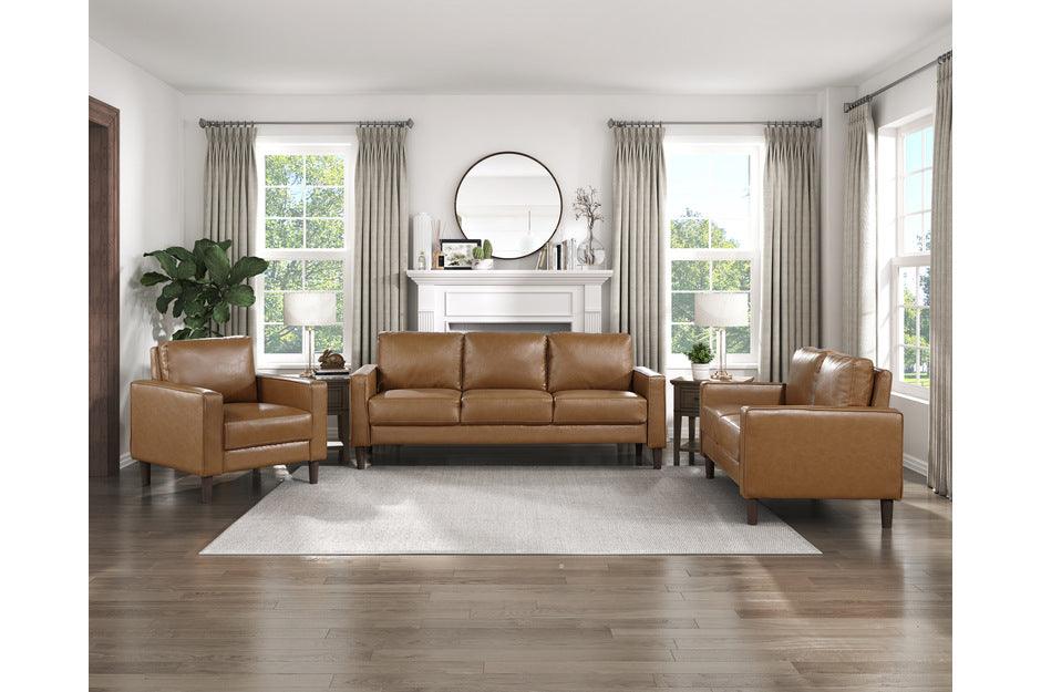 Homelegance - Malcolm 3 Piece Piece Living Room Set In Brown - 9203Brw-3-2-1 - ATL FURNITURE