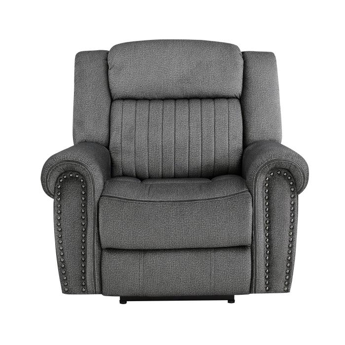 Homelegance - Brennen Power Reclining Chair In Charcoal - 9204Cc-1Pw - ATL FURNITURE