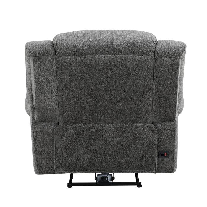 Homelegance - Brennen Power Reclining Chair In Charcoal - 9204Cc-1Pw - ATL FURNITURE