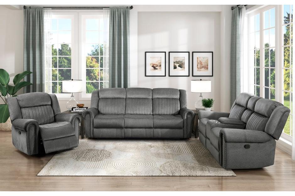 Homelegance - Brennen 3-Piece Living Room Set In Charcoal - 9204Cc*3 - ATL FURNITURE