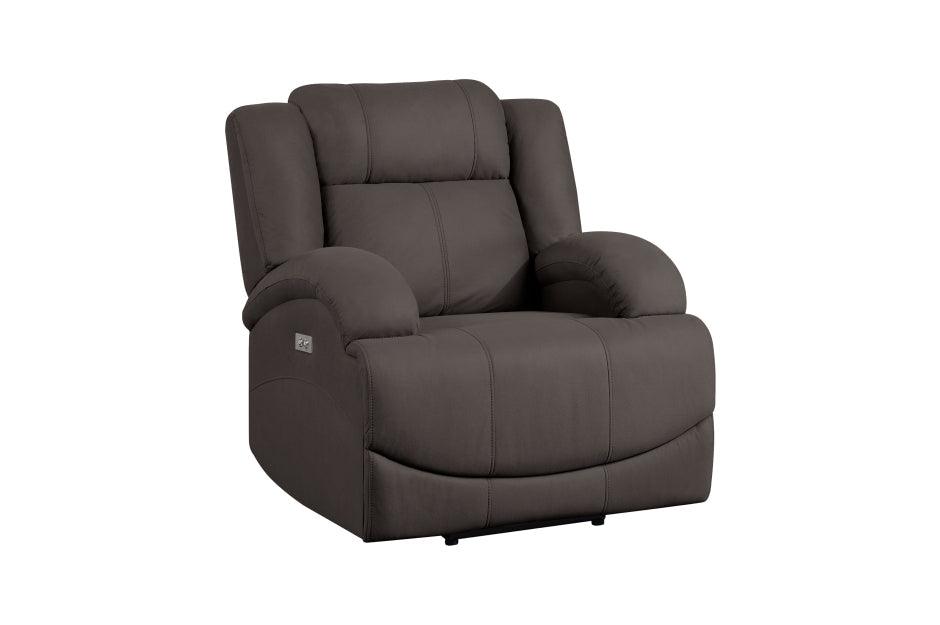 Homelegance - Camryn 3 Piece Power Reclining Living Room Set In Chocolate - 9207Chc*3Pw - ATL FURNITURE