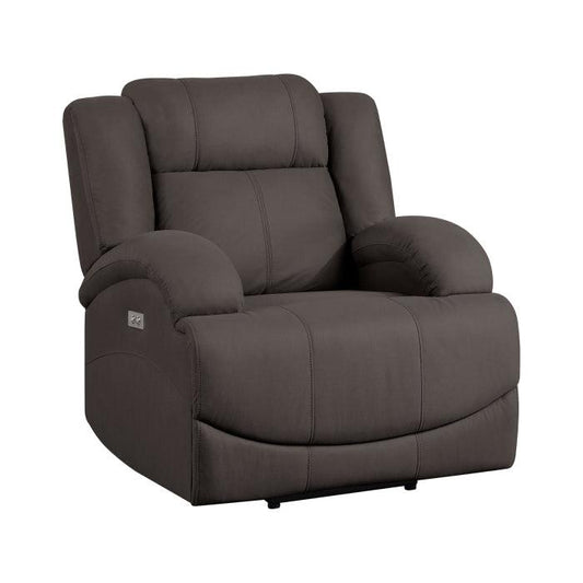 Homelegance - Camryn Power Reclining Chair In Chocolate - 9207Chc-1Pw - ATL FURNITURE