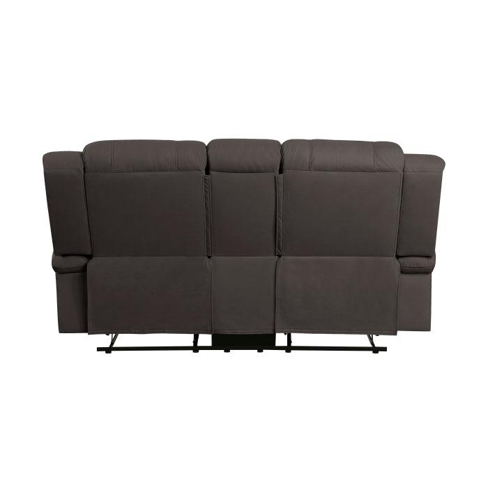 Homelegance - Camryn Double Reclining Loveseat With Center Console In Chocolate - 9207Chc-2 - ATL FURNITURE