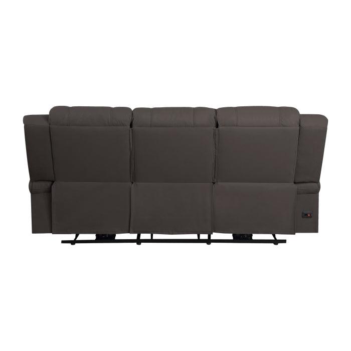 Homelegance - Camryn Power Double Reclining Sofa In Chocolate - 9207Chc-3Pw - ATL FURNITURE