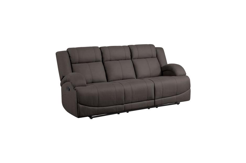 Homelegance - Camryn 2 Piece Double Reclining Sofa Set In Chocolate - 9207Chc*2 - ATL FURNITURE