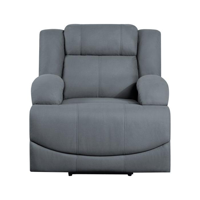 Homelegance - Camryn Power Reclining Chair In Graphite Blue - 9207Gpb-1Pw - ATL FURNITURE