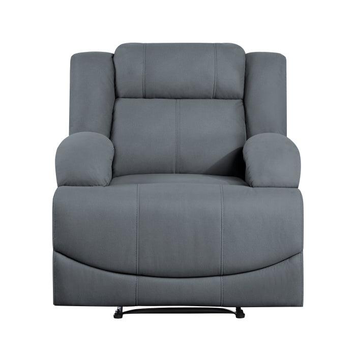 Homelegance - Camryn Reclining Chair In Graphite Blue - 9207Gpb-1 - ATL FURNITURE