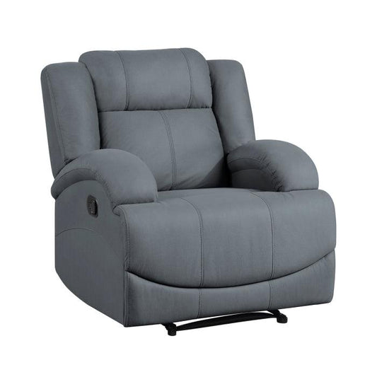 Homelegance - Camryn Reclining Chair In Graphite Blue - 9207Gpb-1 - ATL FURNITURE