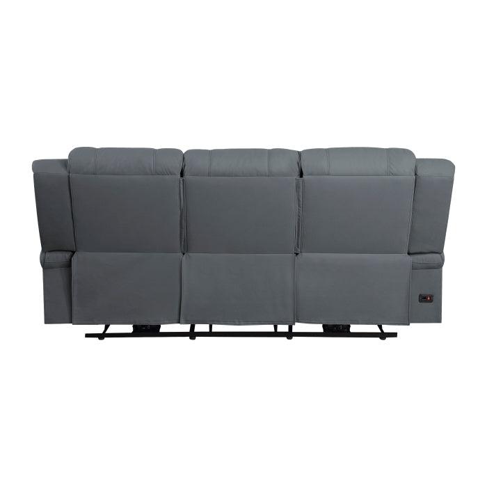 Homelegance - Camryn Power Double Reclining Sofa In Graphite Blue - 9207Gpb-3Pw - ATL FURNITURE