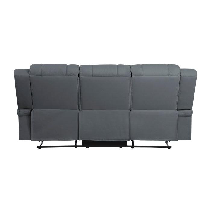 Homelegance - Camryn Double Reclining Sofa In Graphite Blue - 9207Gpb-3 - ATL FURNITURE