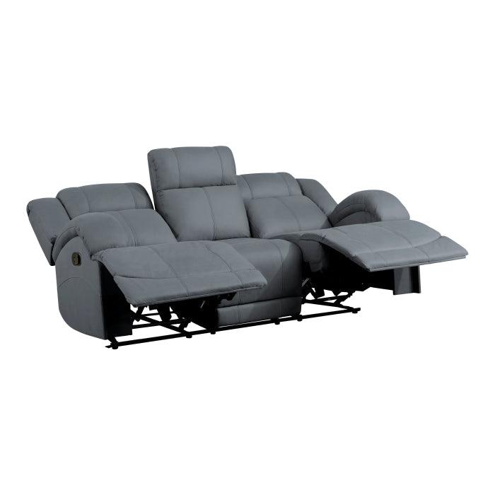 Homelegance - Camryn Double Reclining Sofa In Graphite Blue - 9207Gpb-3 - ATL FURNITURE