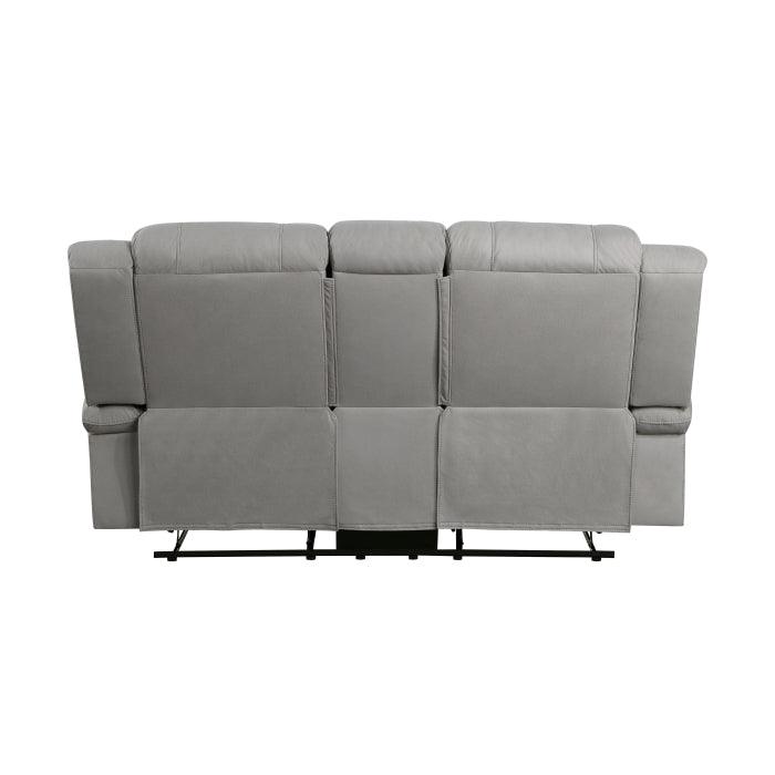 Homelegance - Camryn Double Reclining Loveseat With Center Console In Gray - 9207Gry-2 - ATL FURNITURE