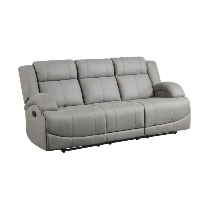 Homelegance - Camryn Double Reclining Sofa In Gray - 9207Gry-3 - ATL FURNITURE