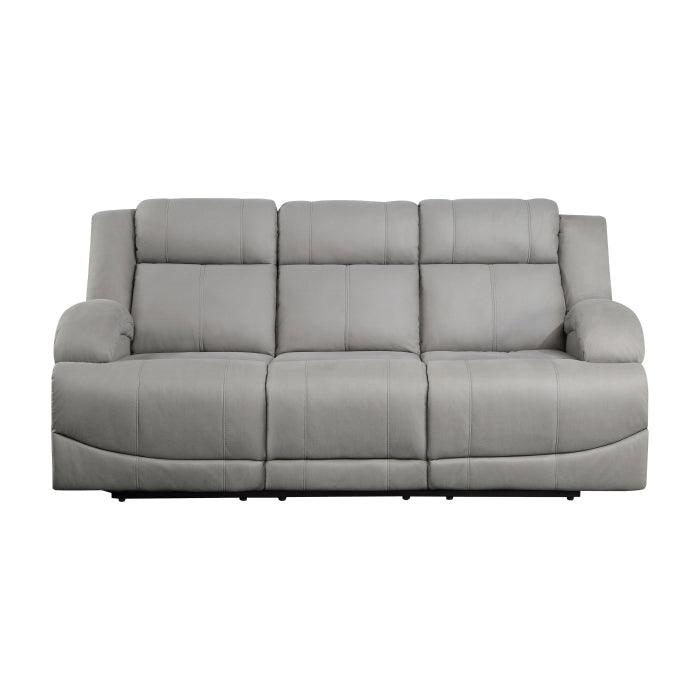 Homelegance - Camryn Power Double Reclining Sofa In Gray - 9207Gry-3Pw - ATL FURNITURE