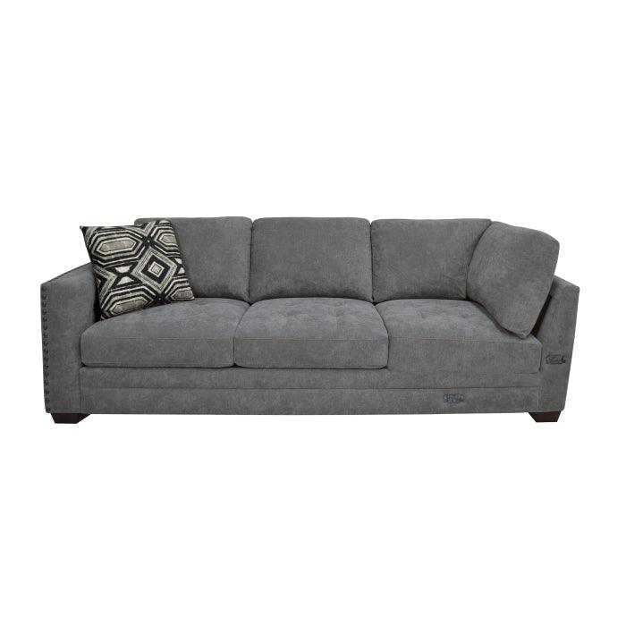 Homelegance - Sidney 2-Piece Sectional With Usb Ports In Gray - 9212Gry*23L3R - ATL FURNITURE