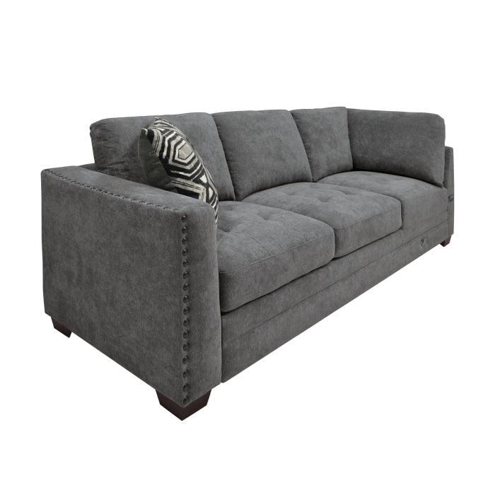 Homelegance - Sidney 2-Piece Sectional With Usb Ports In Gray - 9212Gry*23L3R - ATL FURNITURE