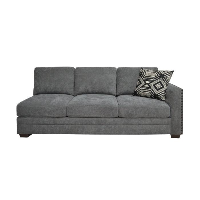 Homelegance - Sidney 2-Piece Sectional With Usb Ports In Gray - 9212Gry*23L3R - ATL FURNITURE