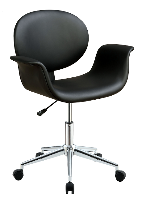 Camila Black PU Office Chair - ATL FURNITURE