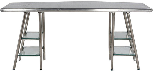 Acme Furniture Brancaster Desk in Aluminum 92790 - ATL FURNITURE