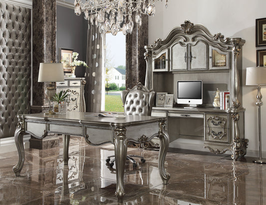 Versailles Antique Platinum Desk - ATL FURNITURE