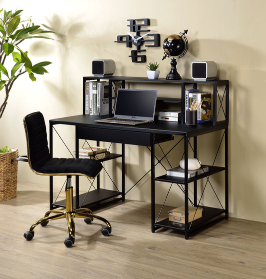 Amiel Black Desk - ATL FURNITURE